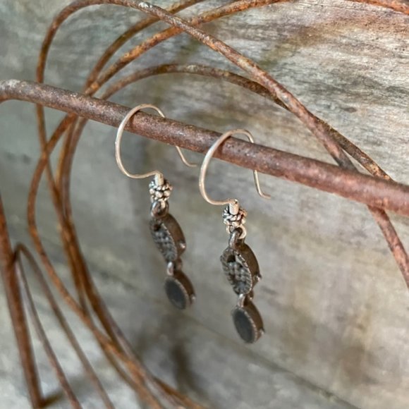 Artisan Boho Chic Tribal Dangle Drop Earrings - Picture 6 of 12